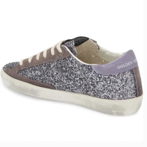 Golden Goose Glitter Sneakers - Silver and Brown - Picture 2 of 11